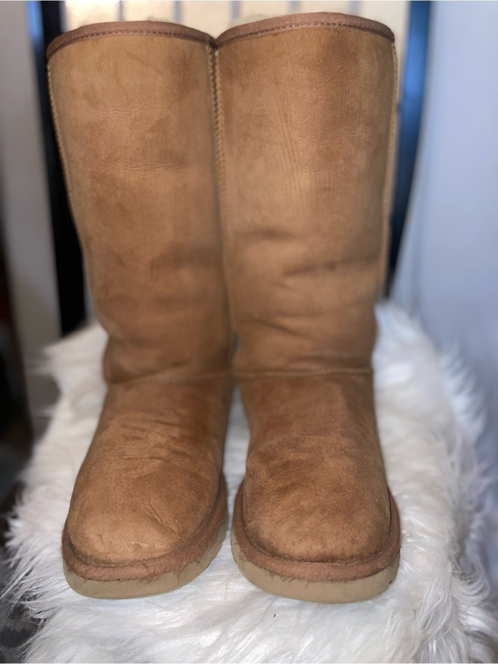 Classic Tall II Suede Boots Chestnut Women's Size 9 Rare HTF Sz